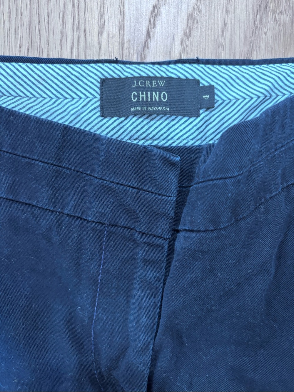 J. Crew Navy Chino Bermuda Shorts - Picture 2 of 3